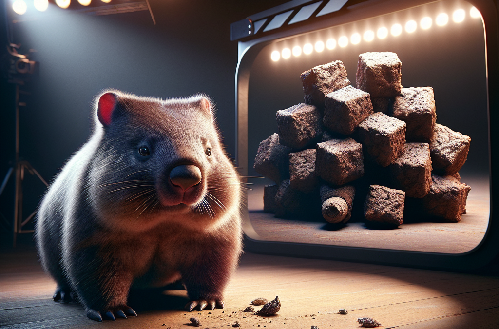 Wombat poop is cube shaped