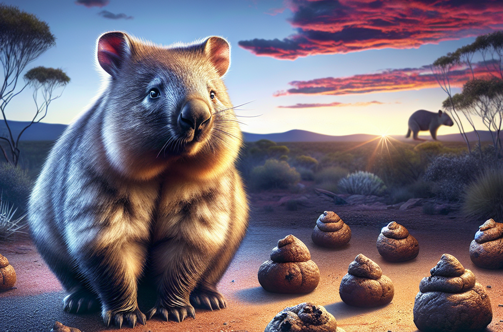 Wombat poop is cube shaped